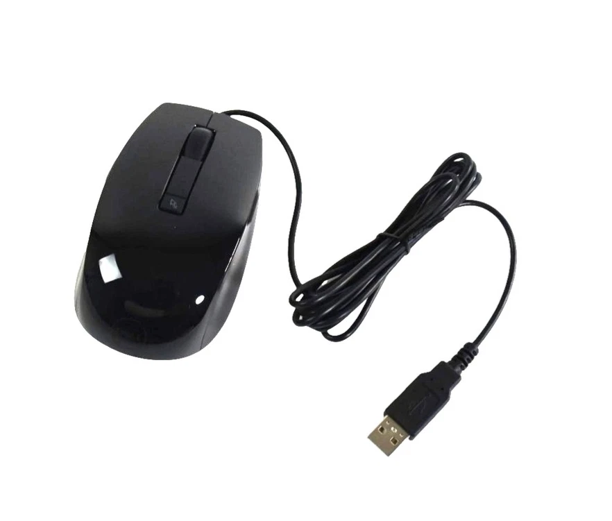 Dell MOCZUL Black 6-Button Wired 1600DPI Laser Mouse YC5TD 49TWY V7623 570-11349 - Image 2 of 4