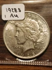 1928 S Peace Silver Dollar - Nice AU  !!