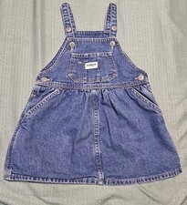 OshKosh B  gosh Denim Overall Dress Toddler Girls 2T