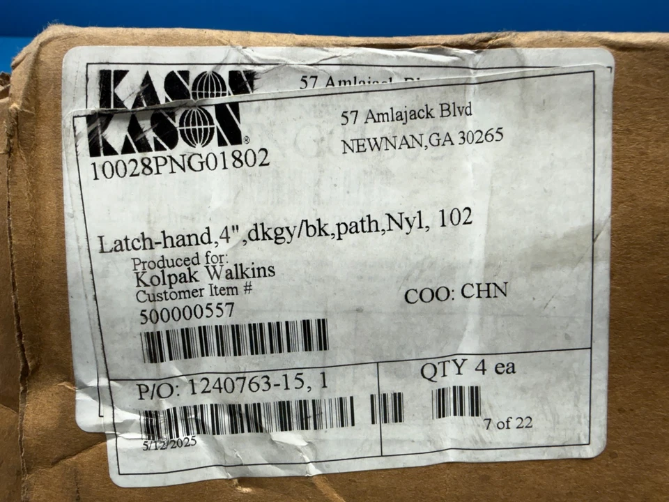 Conjunto de manija de cierre de cilindro Kason 10028PNG01802 Kolpak Walkins Foto 2 de 4