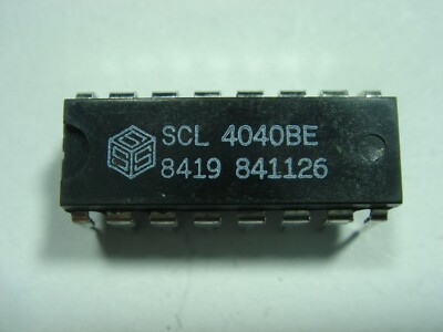 SCL 4040  CMOS DIL-16 Ripple-Carry Binary Counter / Dividers #21-5D1