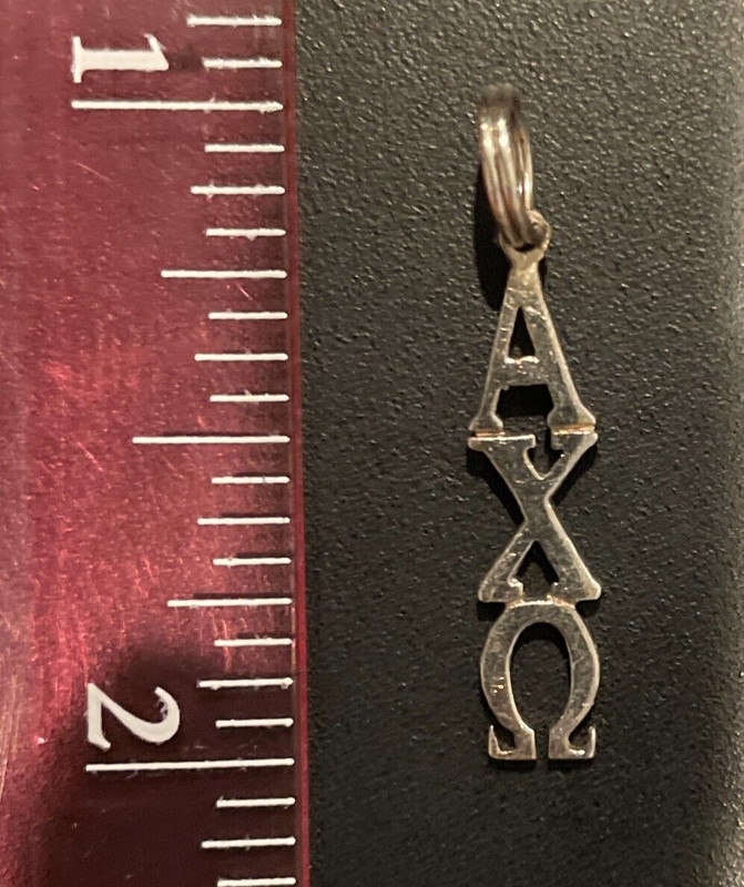 Beautiful Alpha Chi Omega Sterling Silver Charm/Pendant