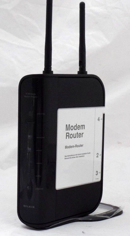 Belkin F5D8636 v.1 N Wireless Modem-Router - DSL - 802.11b/g/n (desktop) - Image 2 of 4