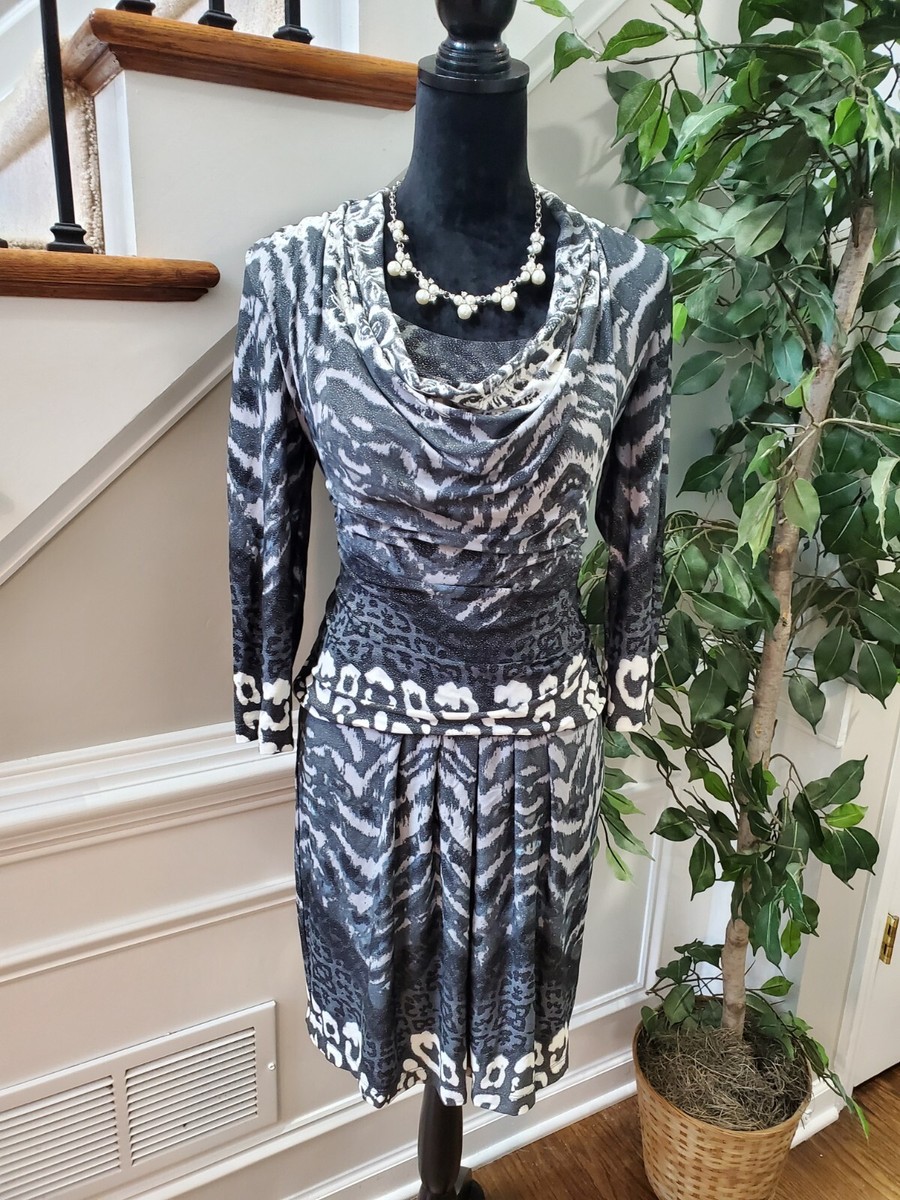 Chris McLaughlin Women's Gray Cowl Neck Long Sleeve Knee Length Dress Size 6 | eBay Chris McLaughlin Women's Gray Cowl Neck Long Sleeve Knee Length Dress Size 6 | eBay