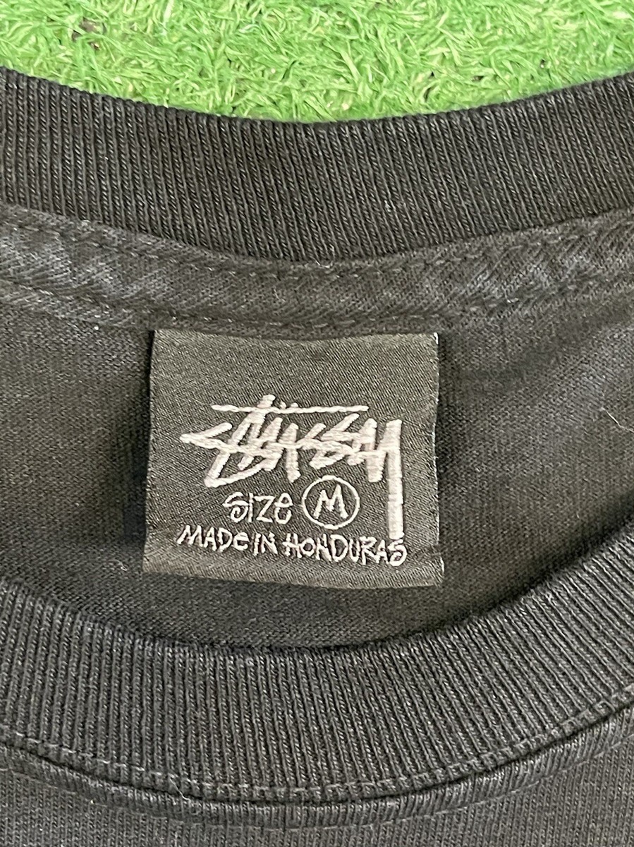 Stussy International Crew 1980 Long Sleeve Shirt Size Medium Black