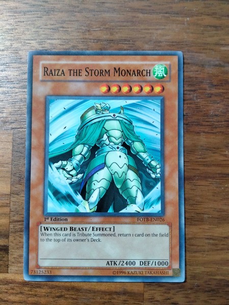 Raiza the Storm Monarch FOTB SUPER RARE 1ST YUGIOH