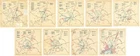 Set of 9 WWII Battle of the Bulge Maps - Siege of Bastogne - 664 Engineer Poster