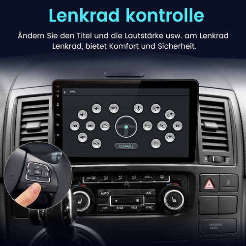 64GB Für VW T5 Multivan Android 13 Autoradio GPS Navi Apple Carplay NAVI DAB+FM - Bild 11 von 14