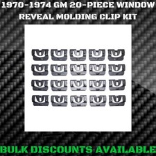 1970-1974 Riviera Rear Glass Window Windshield Molding Trim Reveal Clips Gm 1970-1974 Riviera Rear Glass Window Windshield Molding Trim Reveal Clips Gm