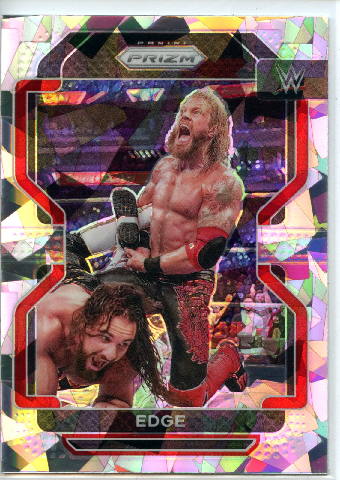 2022 Panini Prizm WWE Wrestling CRACKED ICE Parallel #164 Edge - Raw