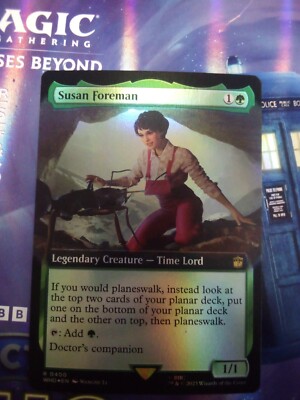 FOIL Extended Susan Foreman Doctor Who Universes Beyond MAgic the Gathering MTG