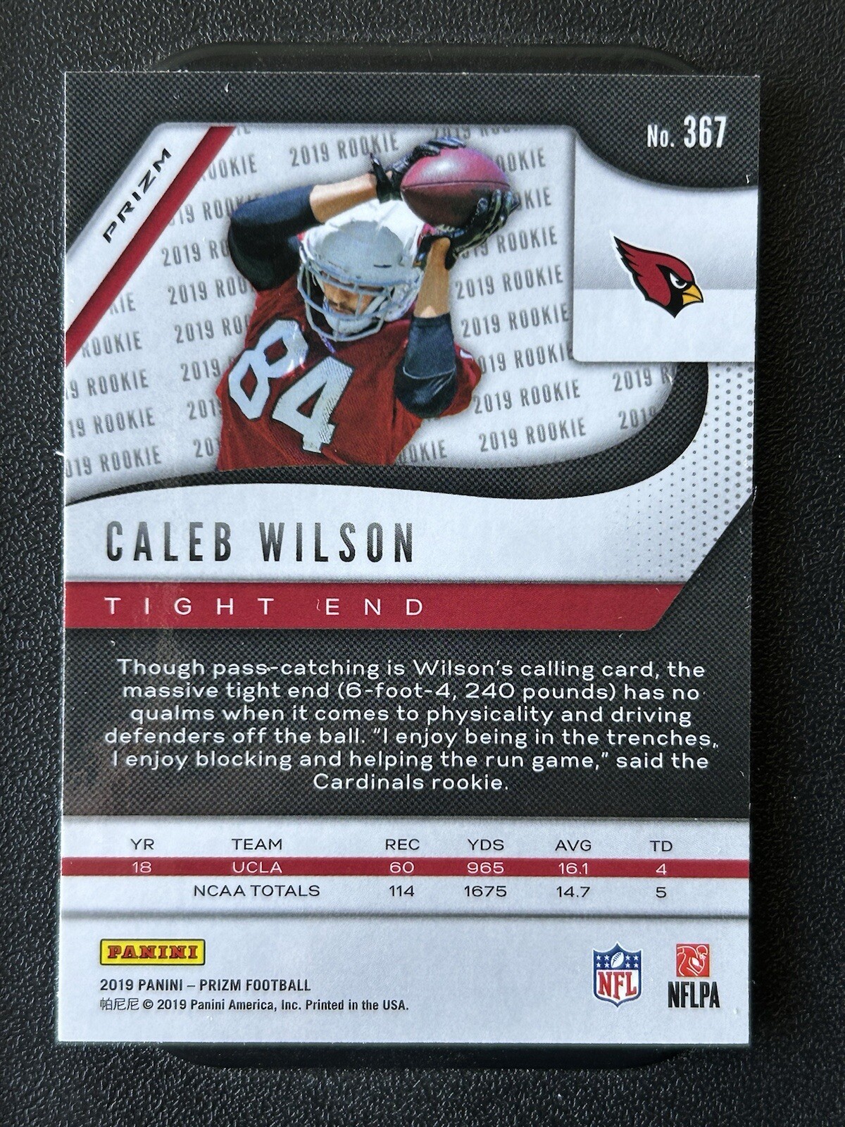 2019 Panini Prizm - Rookies Caleb Wilson #367 Red Ice Prizm (RC) for ...