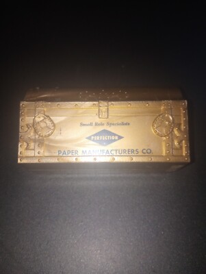 Perfection Paper Manufacturers Promotional Treasure Chest Plastic Piggy Bank  