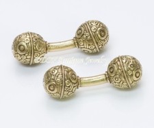 Alex Sepkus Diamond 18K Yellow Gold Ball Cufflinks