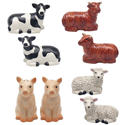 Lesser & Pavey Farmtier Salz- Und Pfefferstreuer Set 2 tlg Keramik, Geschenkbox