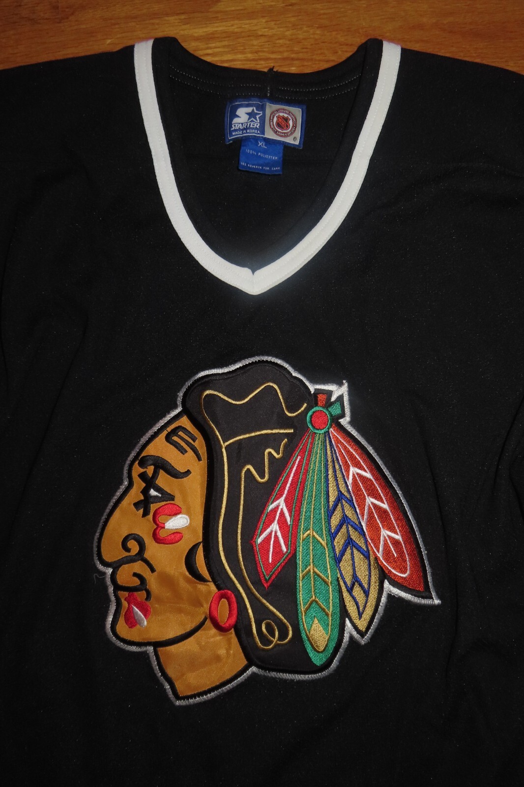 Vintage Starter CHICAGO BLACKHAWKS (Man's XL) Hockey Jersey eBay