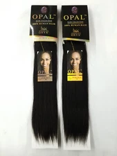 2 Packs Opal 100% Human Hair Extension 16" #1B-Off Black