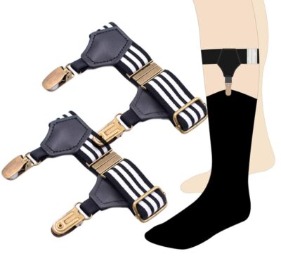 Thigh Elastic Sock Garters Adjustable Elastic Thigh Garter Belt With Thick Leg Ring Sock Thigh Elastic Sock Garters Adjustable Elastic Thigh Garter Belt With Thick Leg Ring Sock