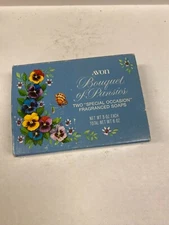 Avon Bouquet of Pansies Two Special Occasion Fragranced Soaps (3 oz each)