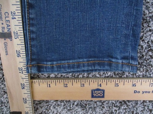 Ann Taylor LOFT Jeans Womens 0 Blue Denim Slim Straight Low Rise Retro 26x27 - Picture 13 of 14