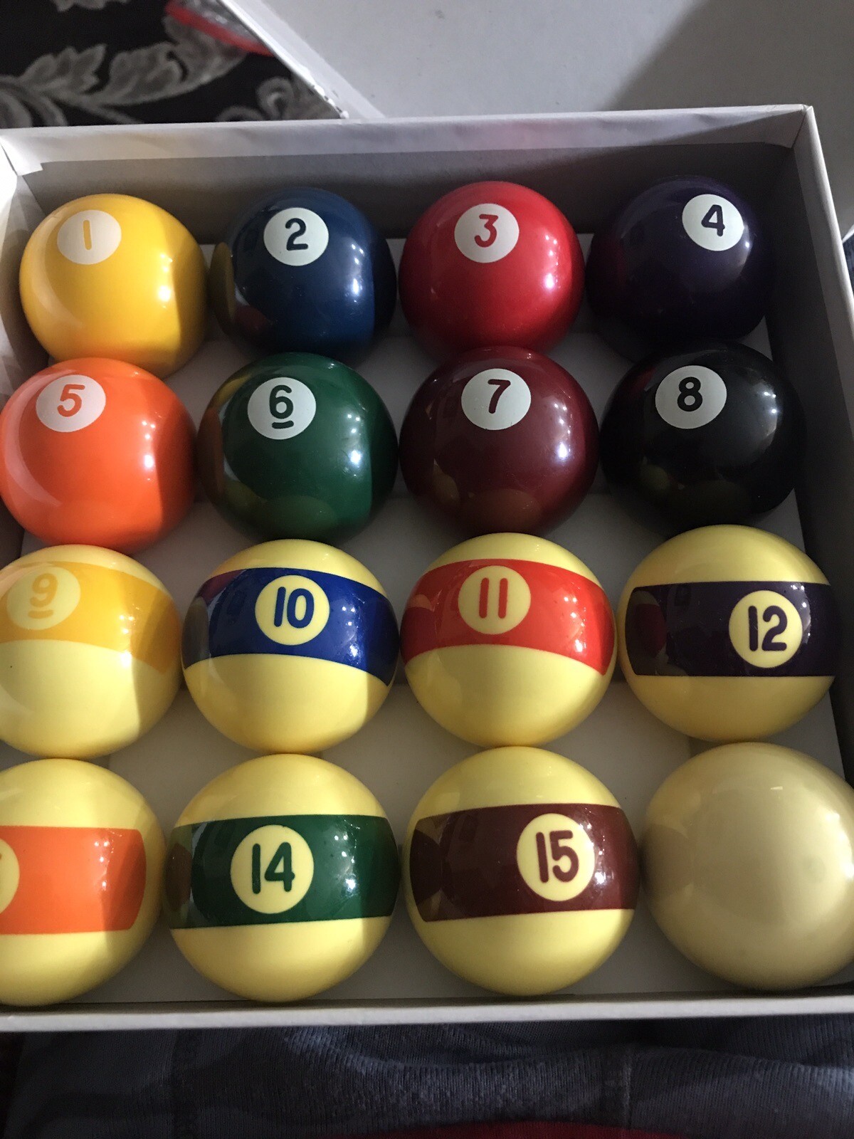 Sportcraft Billiard Balls Belgianmade Aramith Complete Set 16 for sale