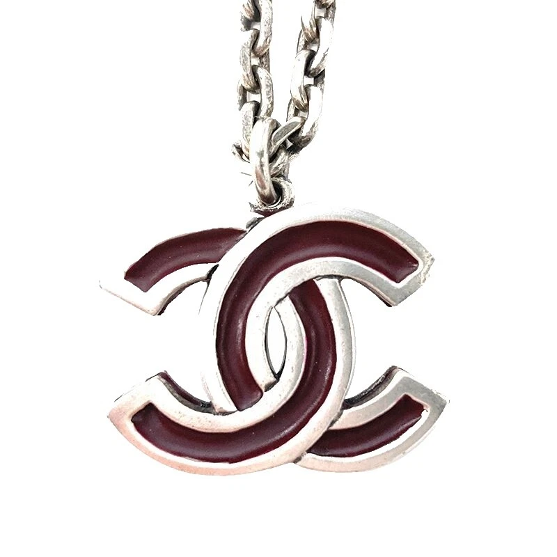 Moda Cadena Plateado Plata CHANEL Collares y Colgantes