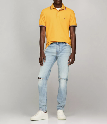 Tommy Hilfiger Para Hombre Secado Rápido Absorción Protección UV Rayas Inclinación Polo - Imagen 55 de 122