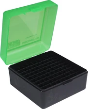 100 round Flip-Top Rifle Ammo Box 22-250, 308 Win, 243