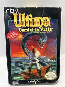 NES Ultima Quest of the Avatar 1990 Tested Wks Cart And Box Only No Manual