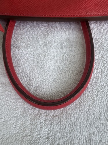 AUTH Hermes Birkin 30 Handbag Rouge Piment Epsom Gold Hardware stamp T - Picture 18 of 21