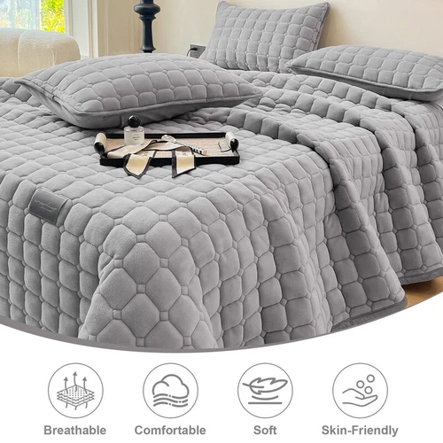 Tagesdecke Bettüberwurf gesteppt Steppdecke Überwurf Bett Sofa Überdecke Decke - Bild 4 von 32