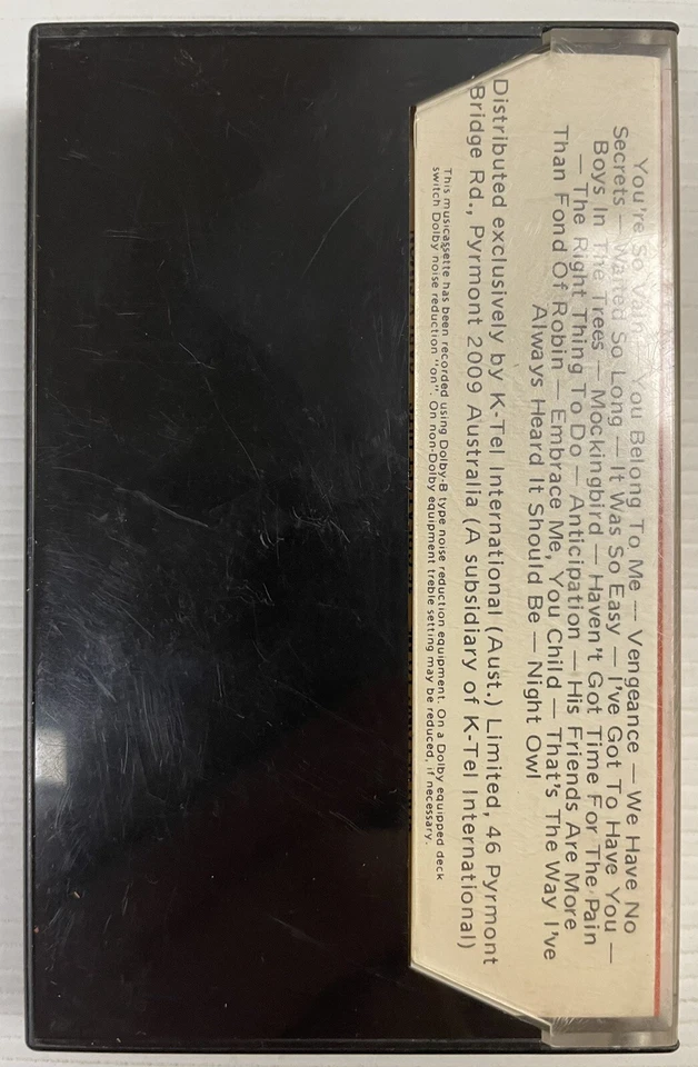 Carly Simon You Belong To Me Music Cassette Tape NA 567C Electra 1978 Original - Image 2 of 4