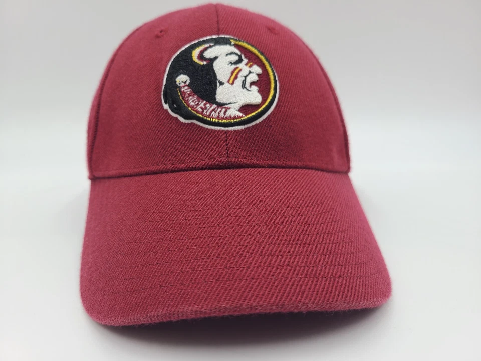 Vintage Florida State University Seminoles Nike Fitted 7 3/8 Hat Cap NCAA Red - Imagem 2 de 4