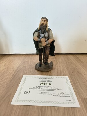 Danbury neuwertig Simon Laurens LOTR Figur - Gimli - Echtheitszertifikat 