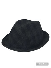 CAPPELLO MISTO LANA SCOZZESE GRIGIO
