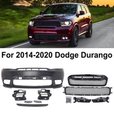 Front Bumper Cover Grille w/ Fog Lamps Assembly For Dodge Durango SRT 2016-2020