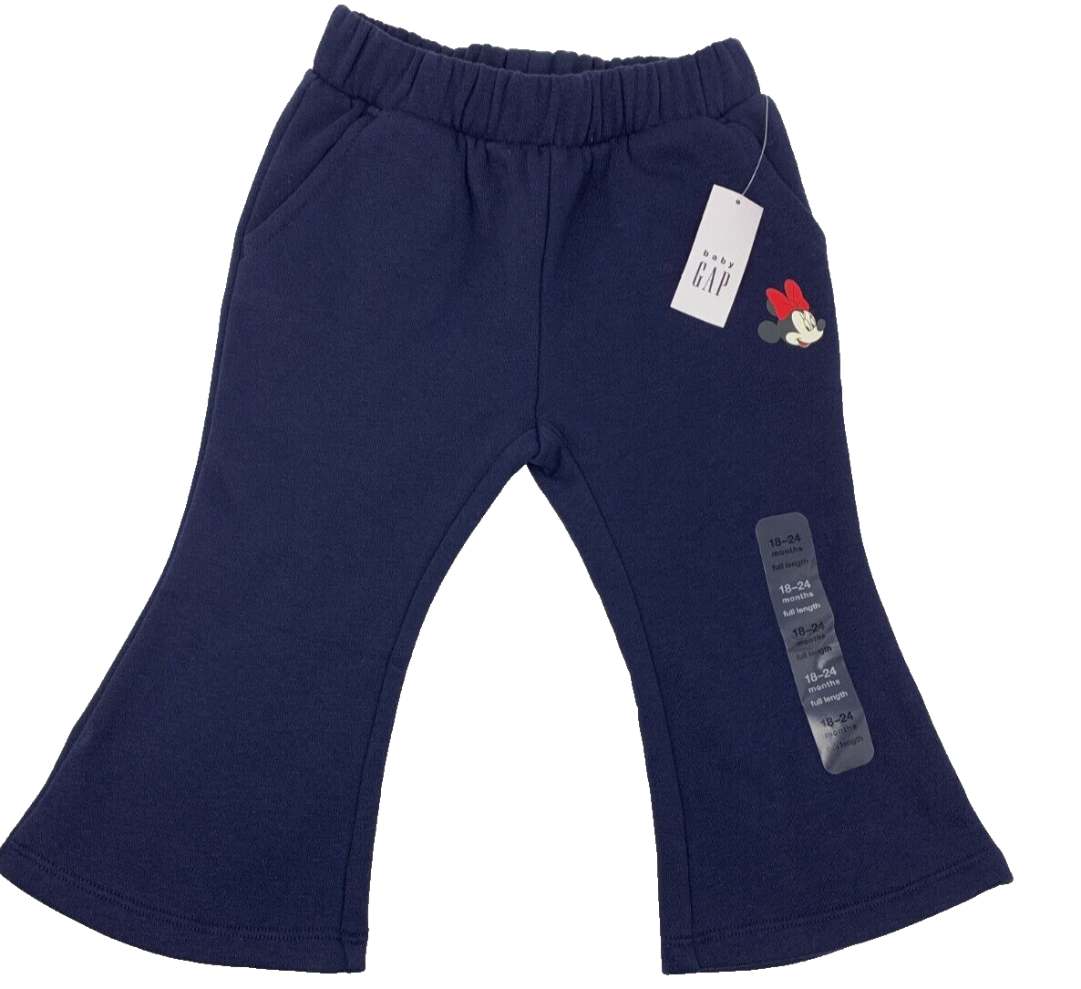 NWT Baby Gap Disney Girls 18-24 Months Blue Minnie Mouse Flare Leg