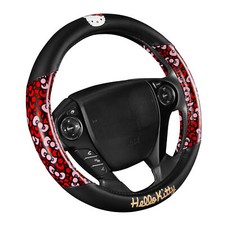 Carbella Sanrio Hello Kitty Bows Steering Wheel Cover For Cars 14.5 - 15 Inc... Carbella Sanrio Hello Kitty Bows Steering Wheel Cover For Cars 14.5 - 15 Inc...