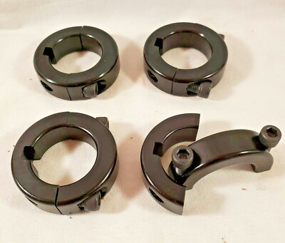 1 1/4'' ALUMINUM LOCK COLLARS BLACK  Split Collar Axle Go Kart Racing QTY 4