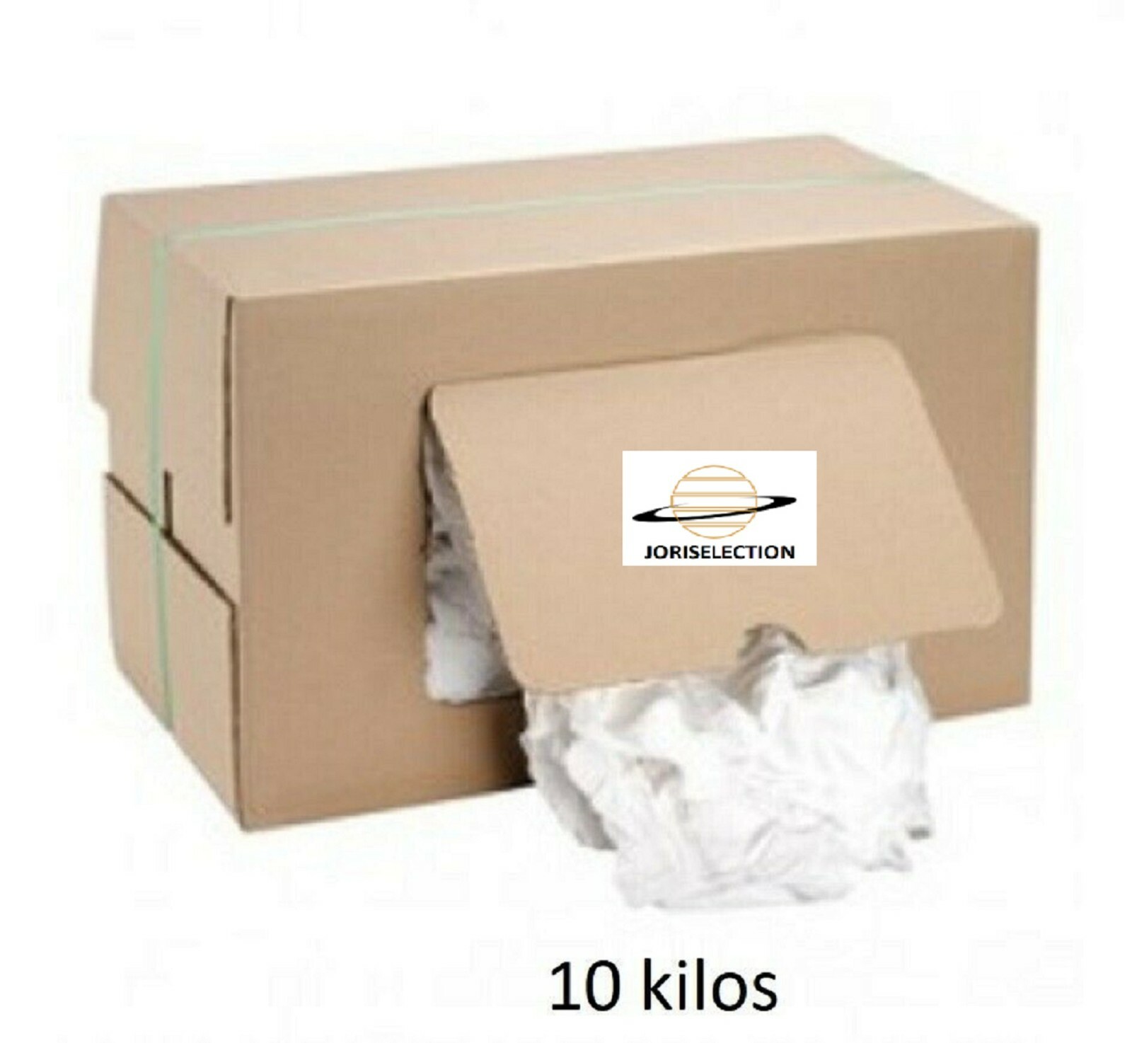 Chiffons coton blanc ultra absorbants sans peluche, vrac 10 kg pour atelier
