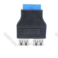 Dual Port USB 3.0 to Motherboard Mainboard Internal 20-pin to 2 USB A Female 26H