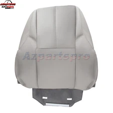 Lean Back Seat Cover Gray Leather For 2007-2014 GMC Sierra Driver or Passenger 