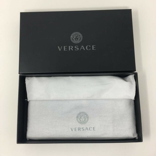 VERSACE Grained leather Long Wallet with Medusa Signature Branding - Black - Picture 12 of 12