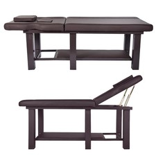 Professional Massage Bed Faux Leather Stationary Physical Therapy Table