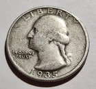 1935 Washington Quarter • 90% Silver • Circulated • X126