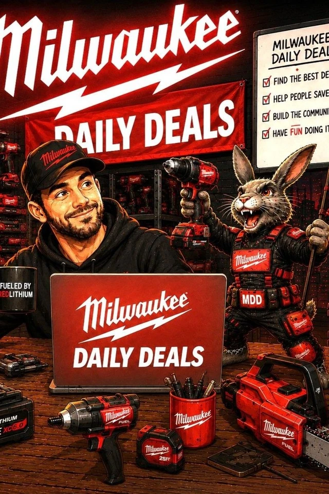 Milwaukee Daily Deals: 8/17 - Milwaukee Tools & Much More: Hosted by Rabbit