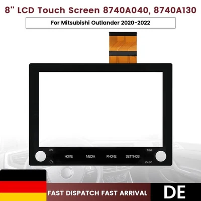 Radio 8" Touchscreen Digitizer für Mitsubishi Outlander 2019-22 MK3 SAT 2 Knöpfe - Bild 1 von 4