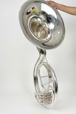 HAHAPA HANDMADE SILVER FINISH 24" SOUSAPHONE BRASS MADE TUBA FREE SHIPPING