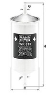 Mann-Filter WK 613 Kraftstoff Filter FüR Alfa Romeo, Audi, Bitter, Chevrolet,
