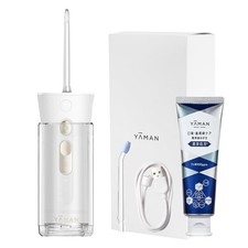 YA-MAN Jet Washer and Jet Floss Mini Oral Irrigator Set YOI-1000W-1AM2 White